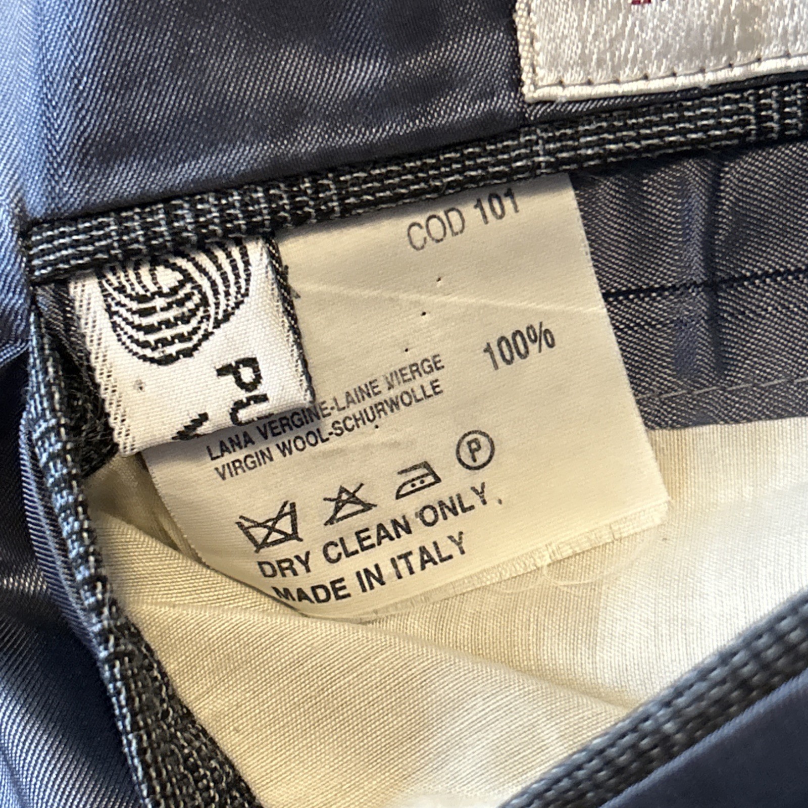San Romeo Made In Italy Suit Gray Pattern Fine Merino Wool