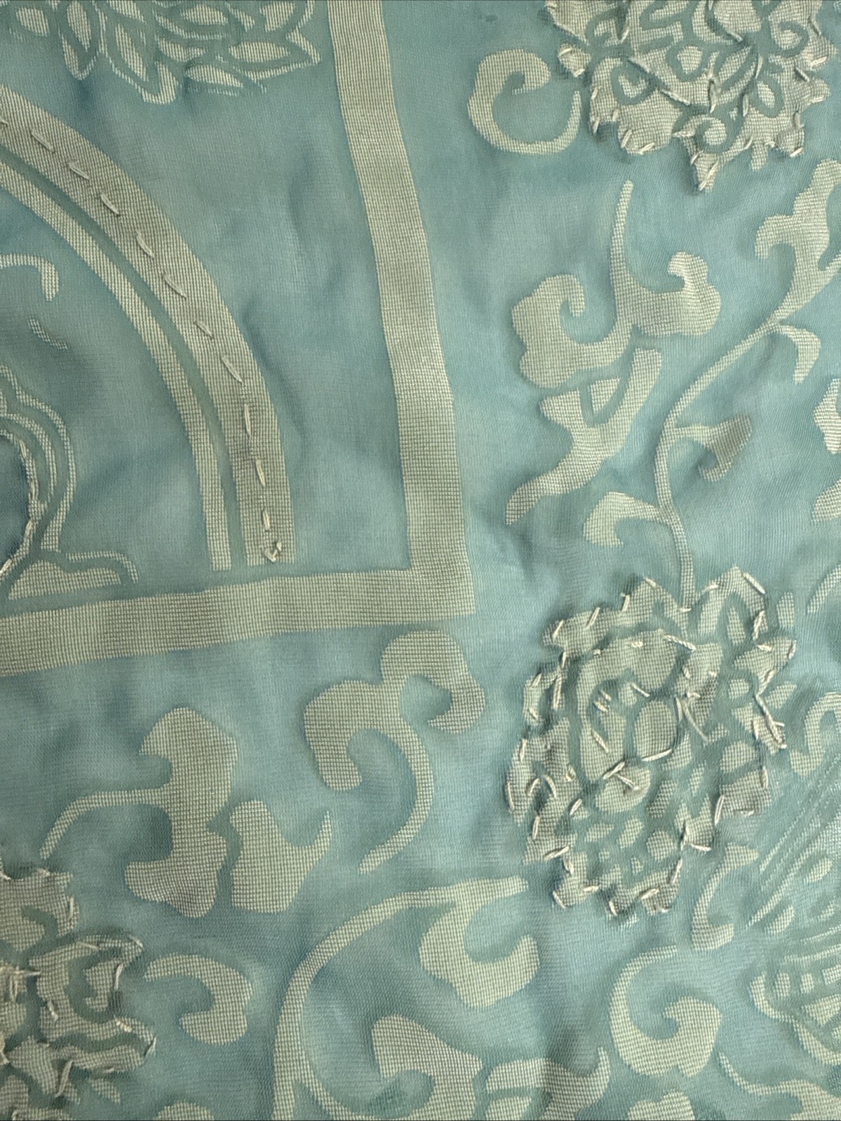 Gorgeous Shanak Silk Velvet Beaded Wrap Shawl 20 In x 76 In