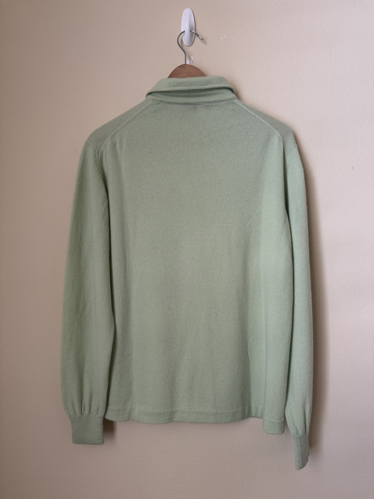Loro Piana 100% Cashmere Polo Shirt Mint Green 50