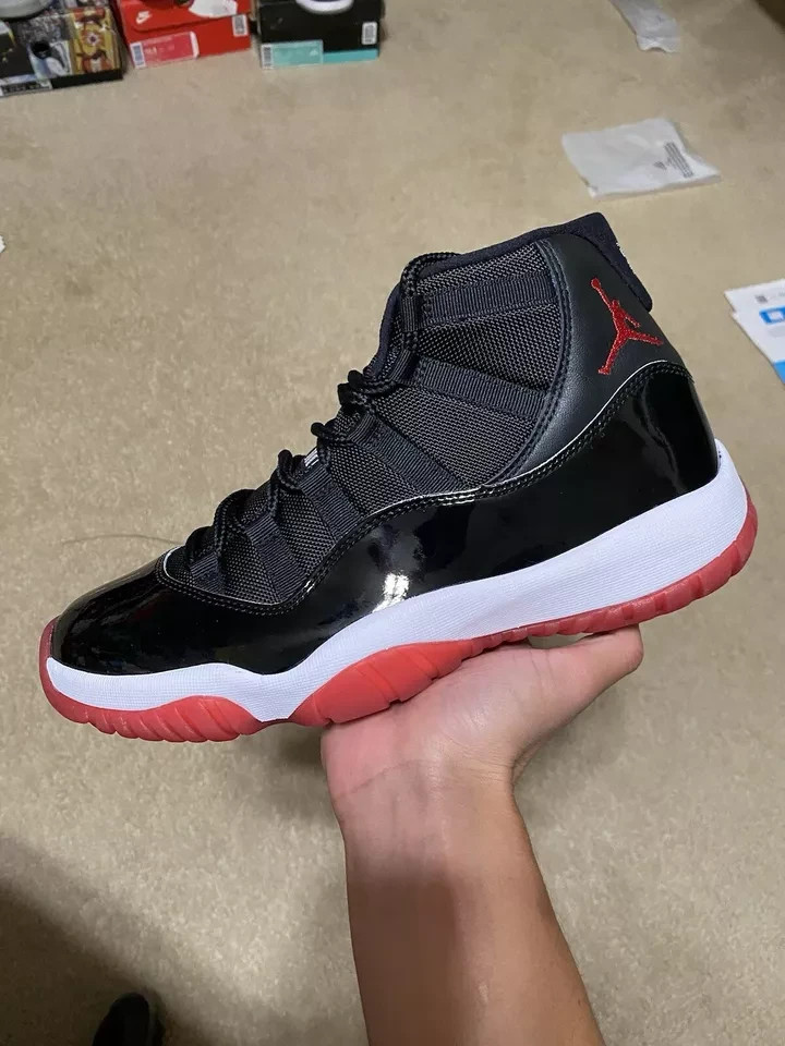 Jordan Air Jordan 11 Retro Men’s Black Red White Basketball Sneakers