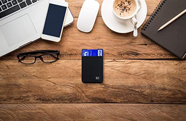 Modern Carry Elastic Minimal Card Holder, Minimalist Wallet Assorted Colors