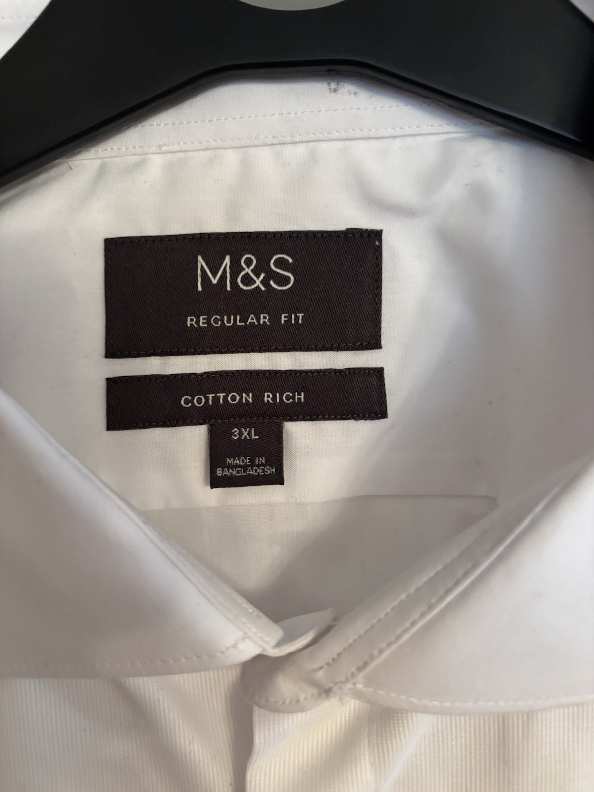 3XL Men’s M&S Double Cuff White Dress Shirt BNWT See Pics/description