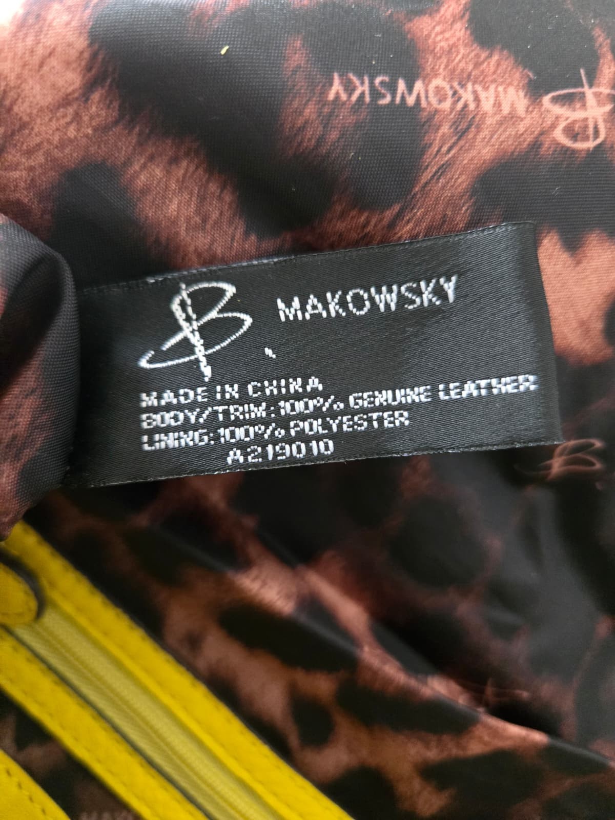 Brand New B. Makowsky Pebbled Leather Crossbody Bag Yellow Leather Purse NWT