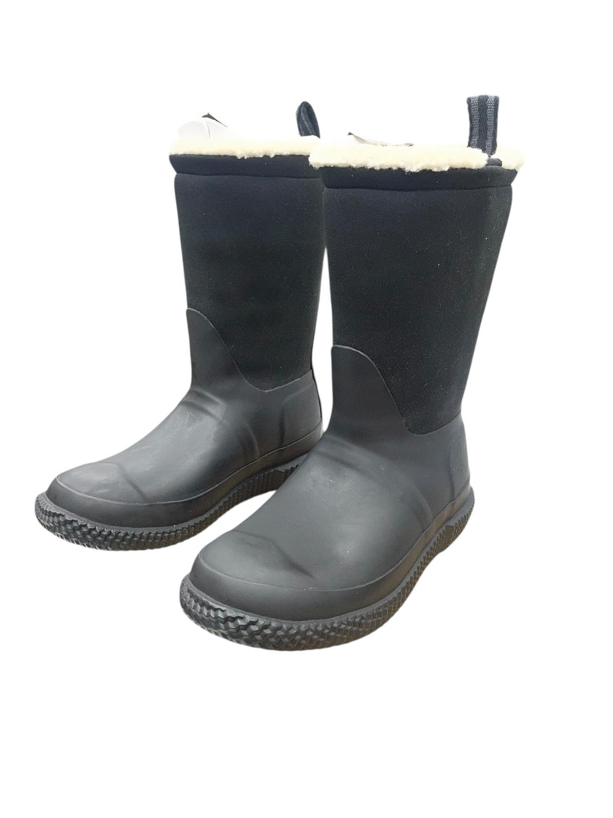Hunter Women Insulated Webbing Shearling Boots Black Size 6