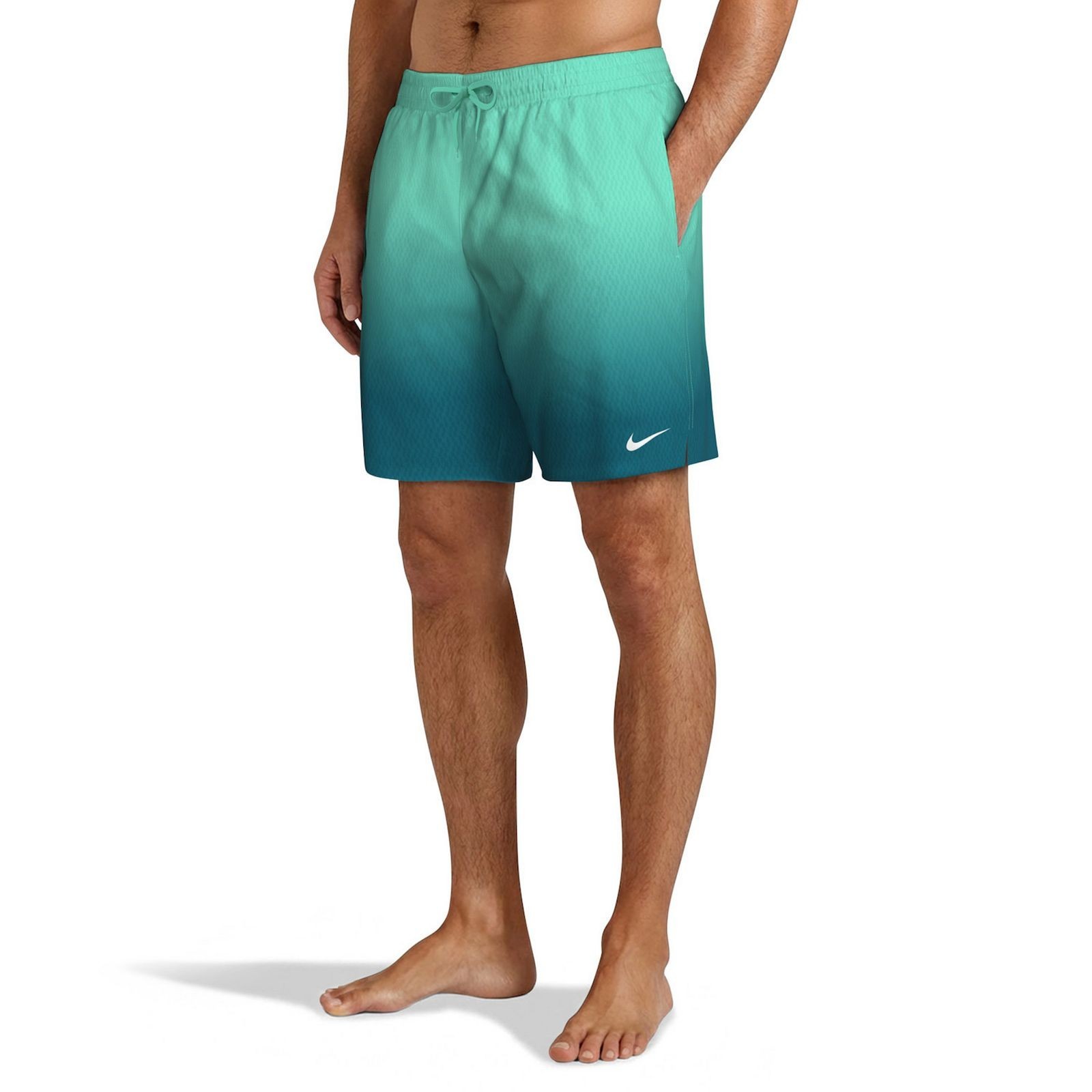 $60 Nike Men’s Ombre Brief Lined Swim Trunks-NESSG534448-Green Abyss-Medium-New