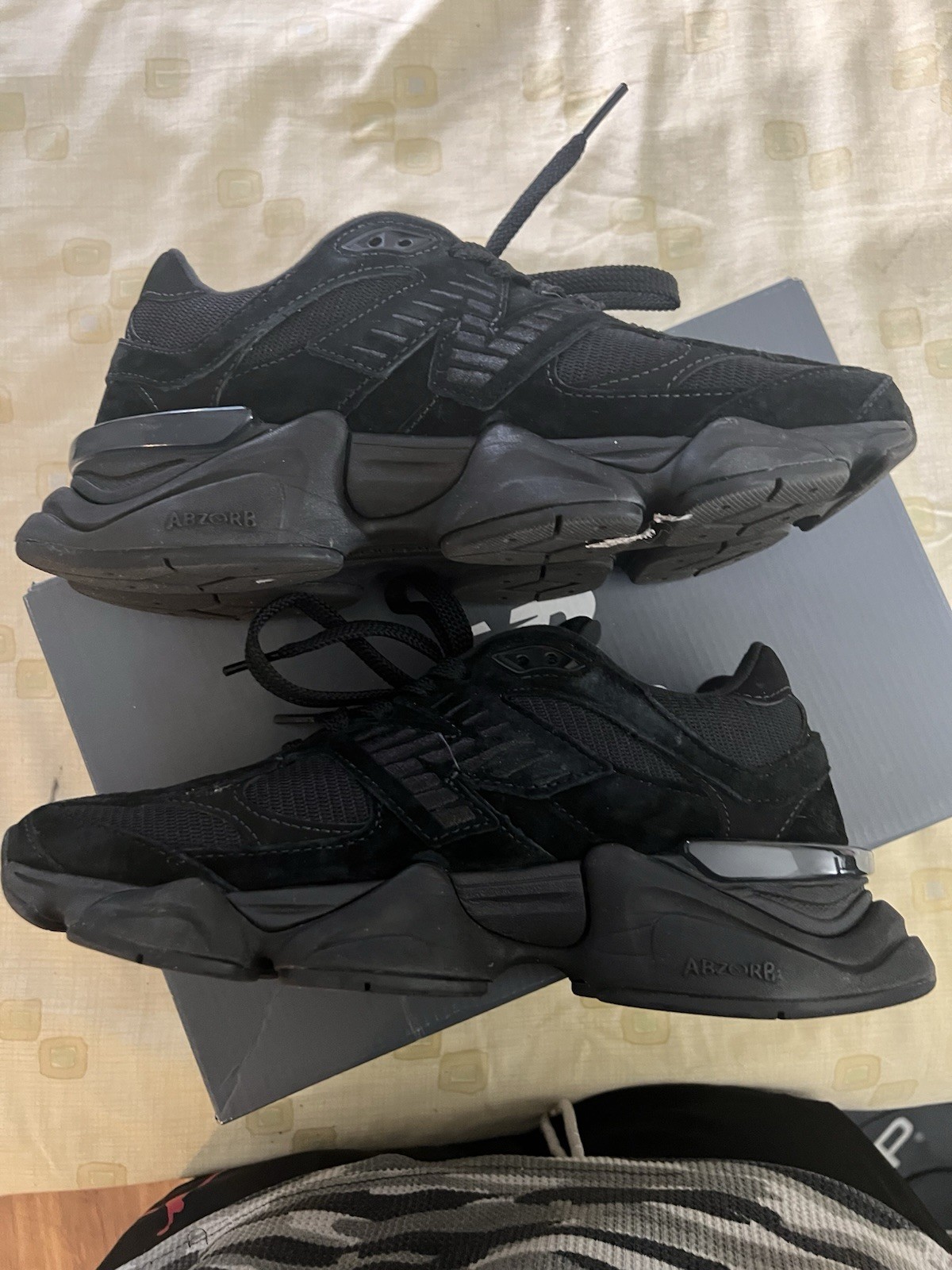 Size 8.5 – New Balance 9060 Triple Black Suede