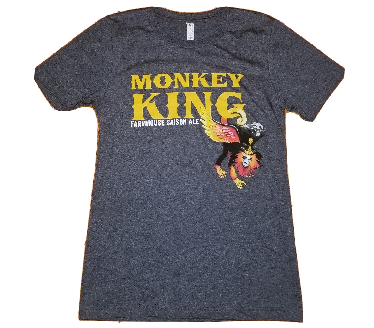 New Holland Brewing Men’s T-Shirt Small S Gray Cotton Polyester – Monkey King