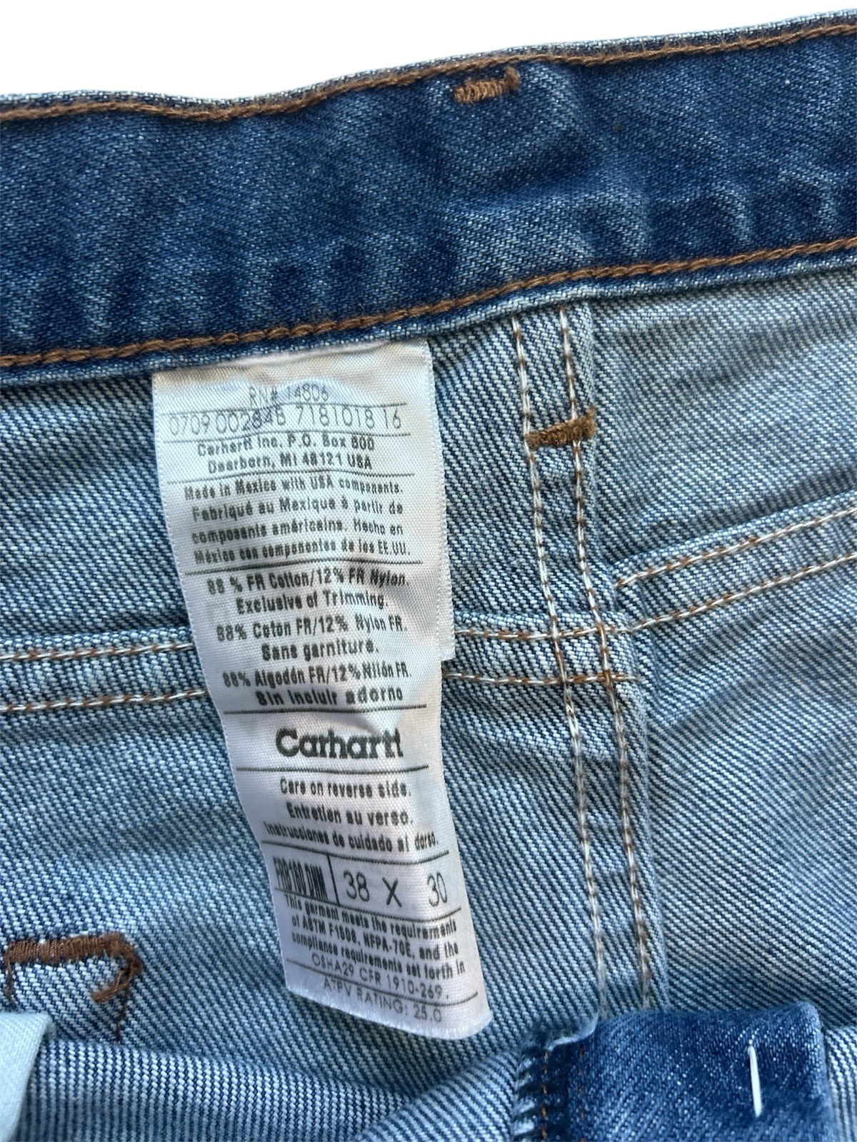 Carhartt Men’s blue jeans