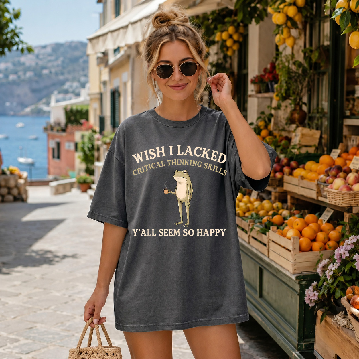 Comfort ColorsWish I Lacked Critical Thinking Skills Y’all Seem So Happy T-Shirt