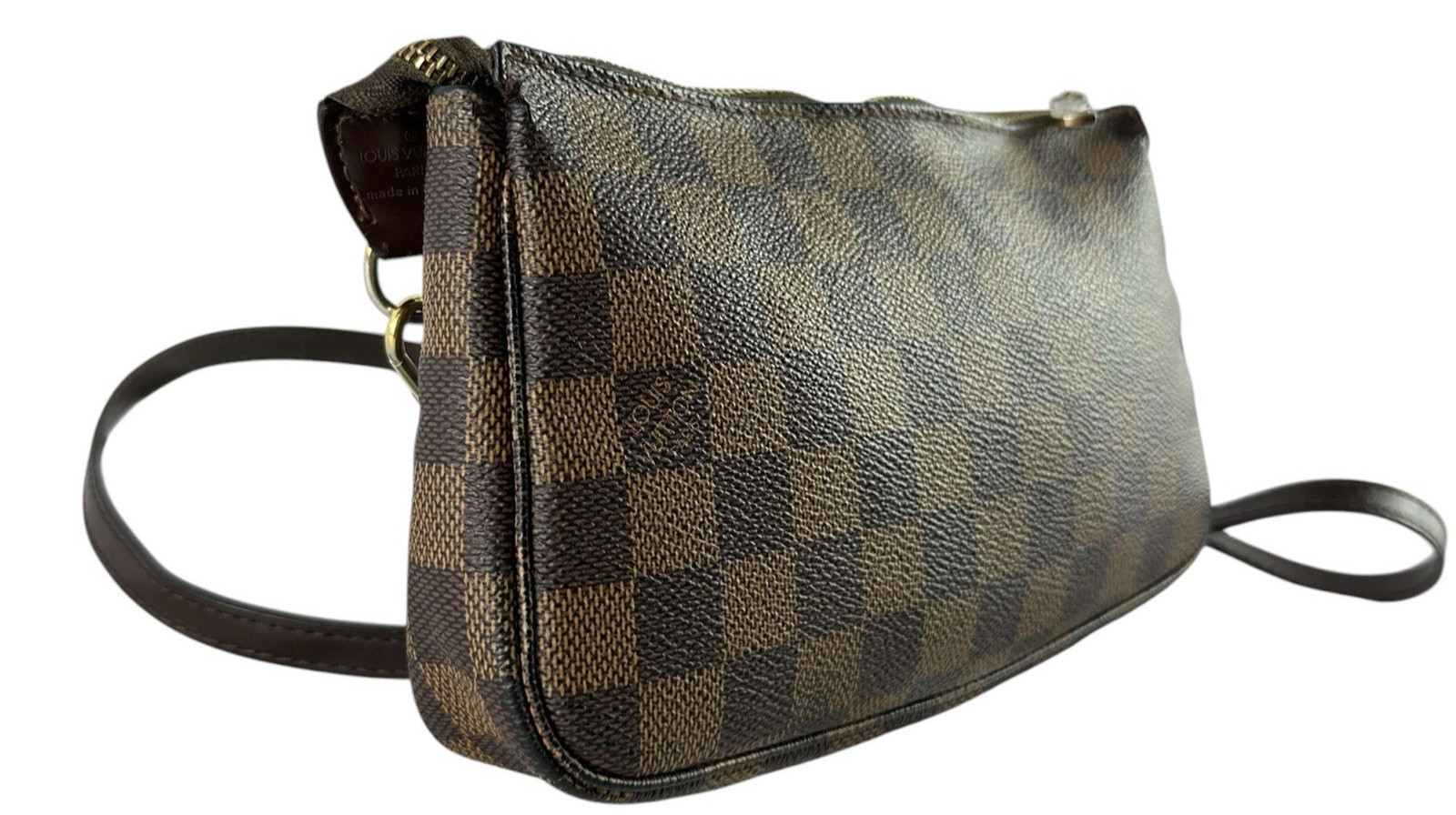 Vintage LOUIS VUITTON Damier Ebene Pochette Accessoires Shoulder Bag Crossbody