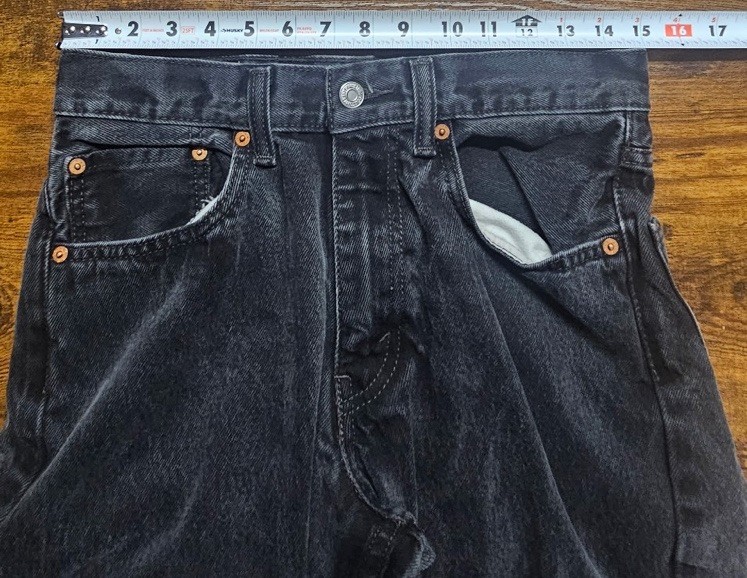 Levi’s 505 Jeans Black 30×29 Regular Fit Straight Leg