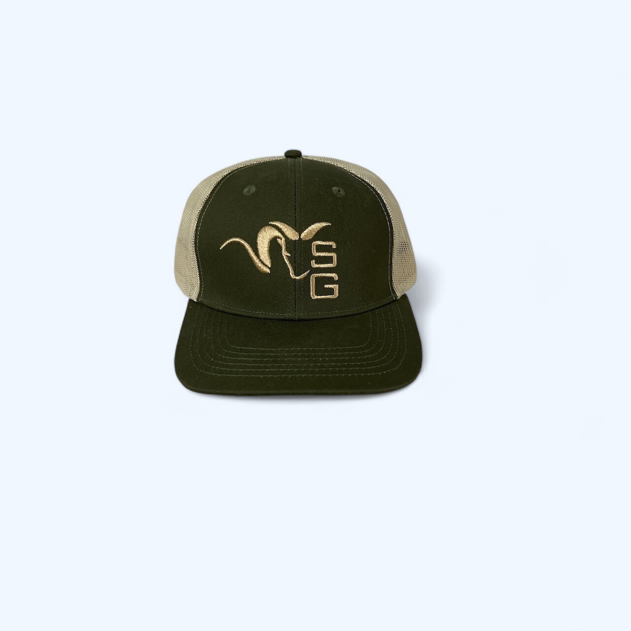 Stone Glacier Trucker Hat Cap Black SnapBack Brown Black Snap Back