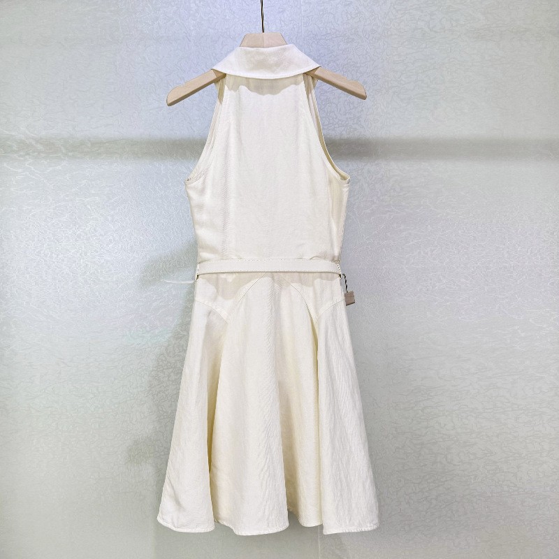 Self-Portrait Womens Temperament Elegant Neck Sleeveless High Waist Lapel Dress