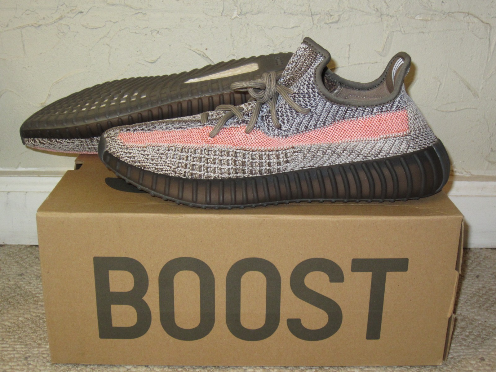 adidas Yeezy Boost 350 V2 Ash Stone Men’s Size 10.5 NEW! GW0089 2021 READ