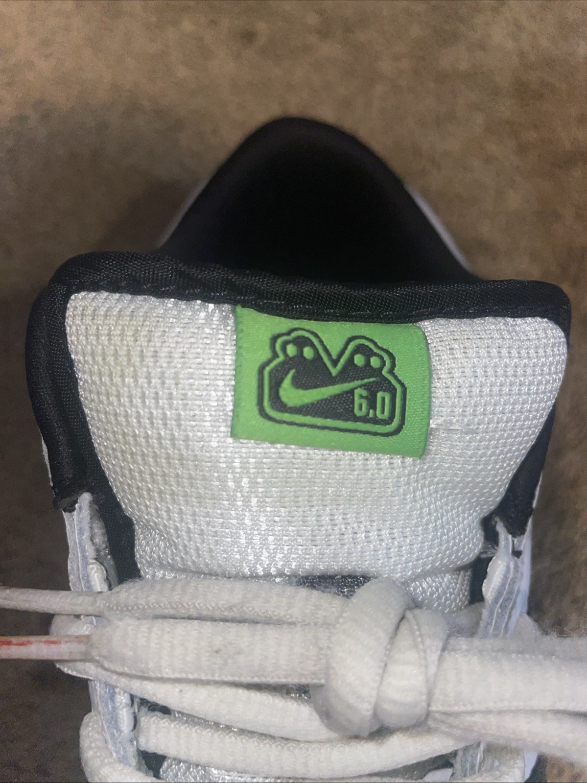 Nike 6.0 Two-Headed Mutant Dunk Metallic Silver Low Used Great Condition Size7.5