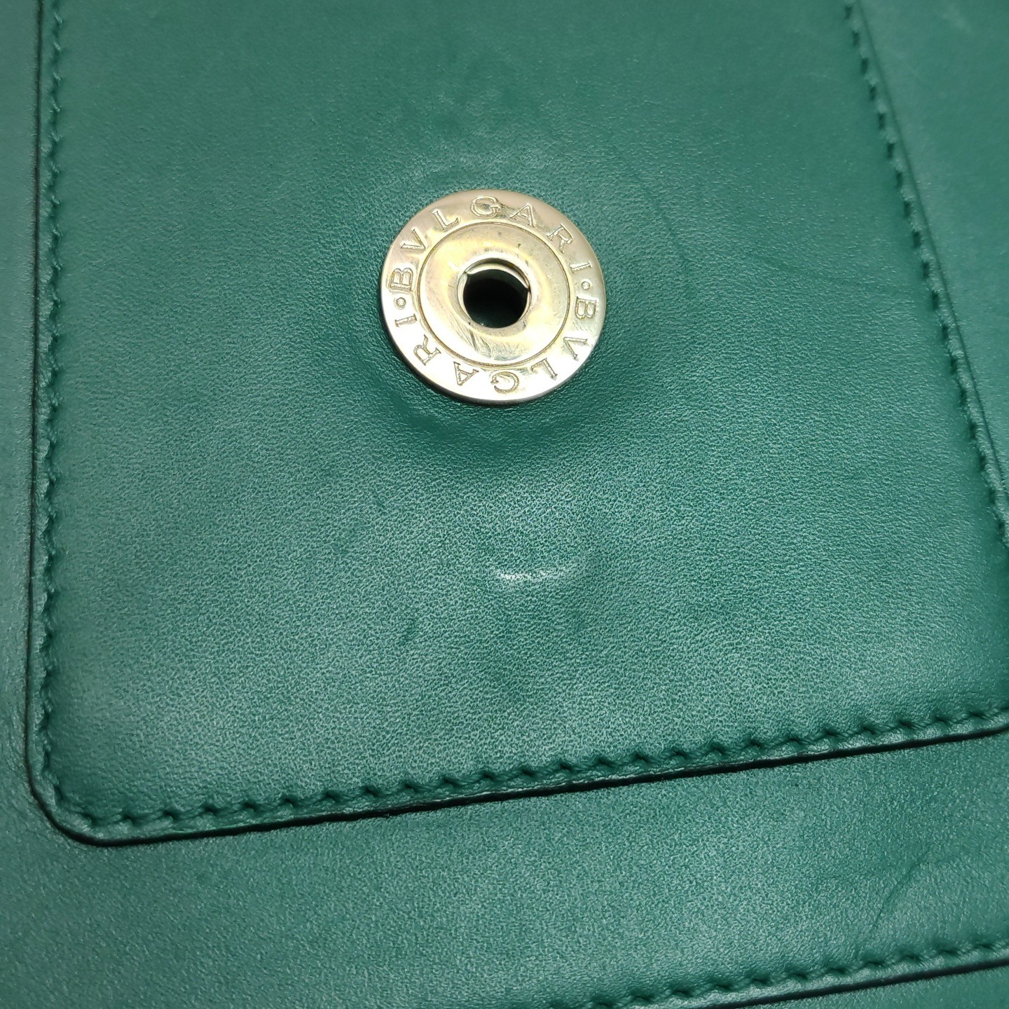 Authentic Bvlgari Calfskin Shoulder Bag Green Gold-Tone eBay AG