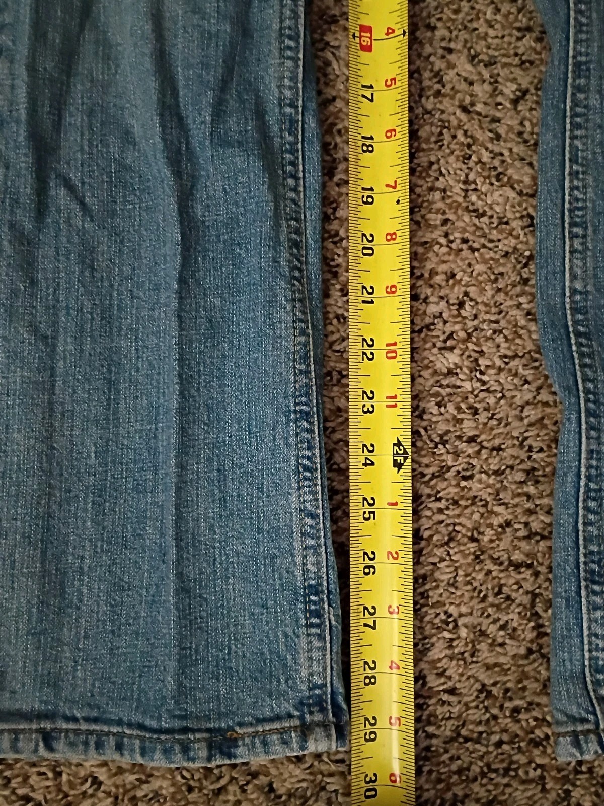 Levi Strauss Signature Jeans Blue Stretch Mid Rise Boot Cut Womens 28×30 Denim