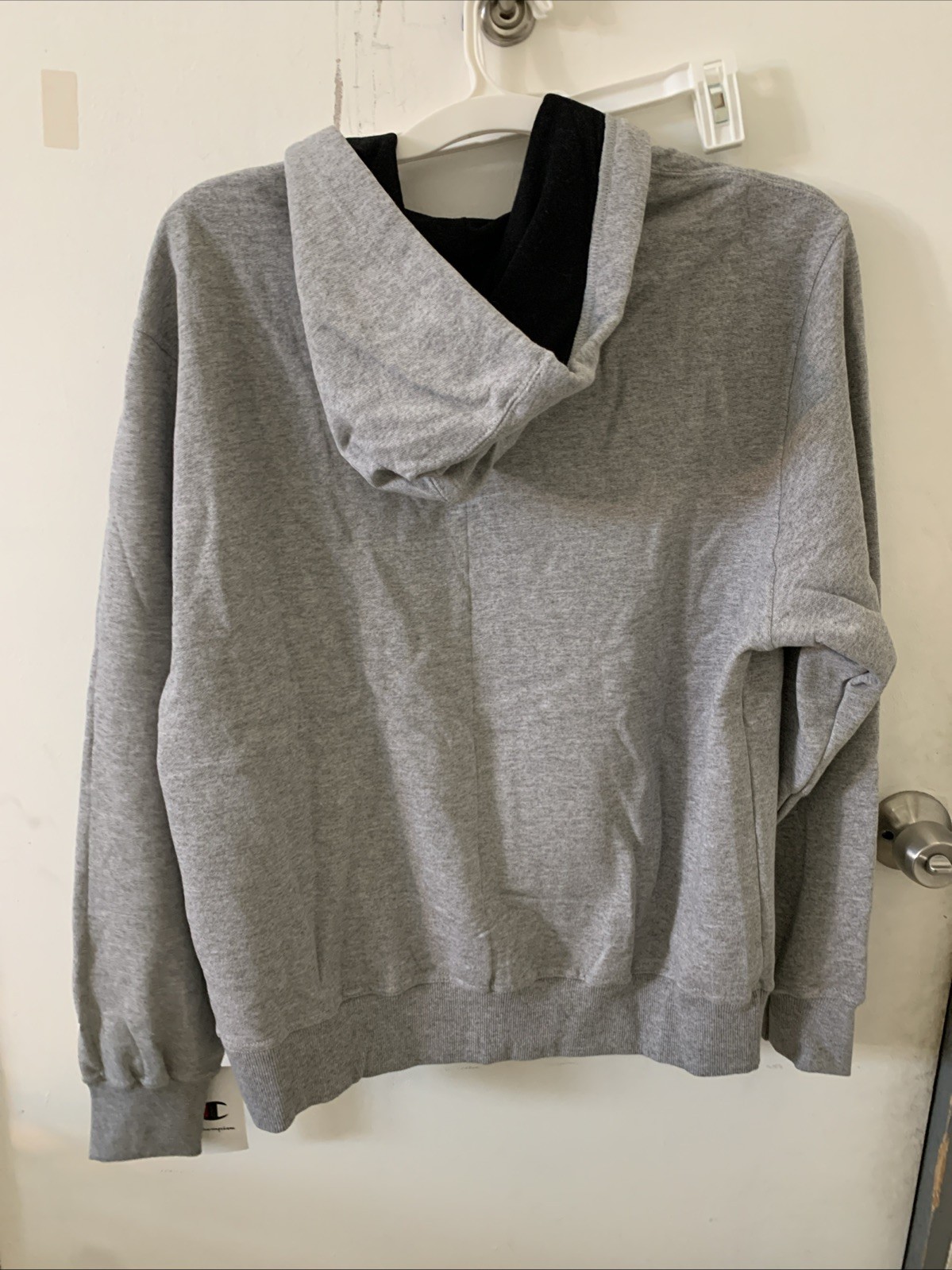 Pick Size – Champion Men’s Grey Powerblend Action Fleece Full Zip Hoodie