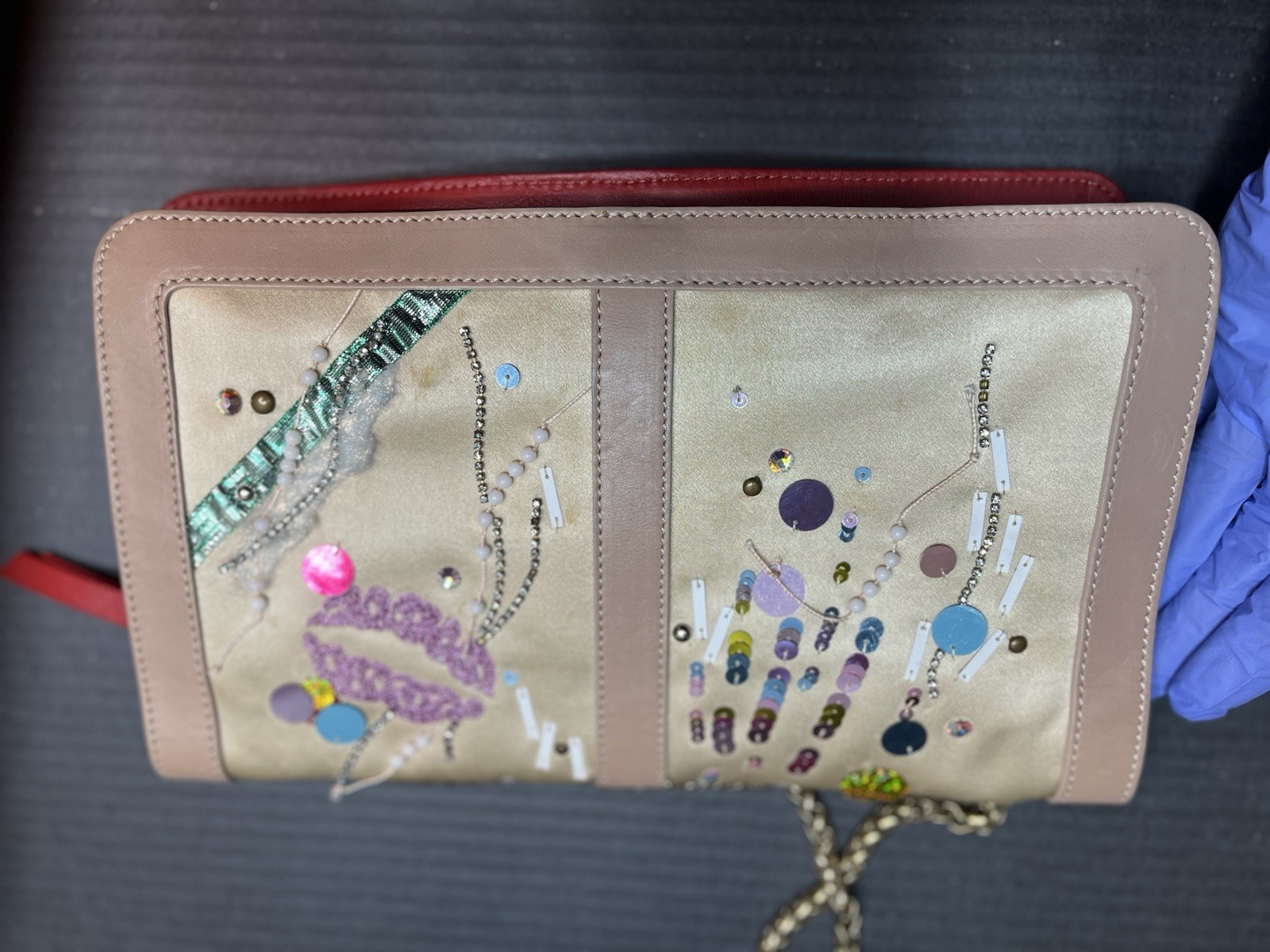 Christian Louboutin Sweet Charity Make Up Trash Clutch