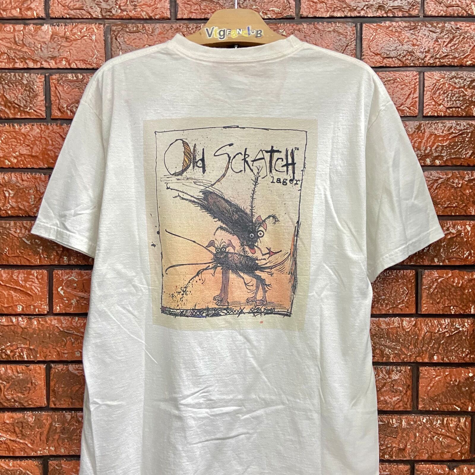 Vintage 00s Ralph Steadman “Old Scratch Flying Dog” Folk Art T Shirt / Fear and