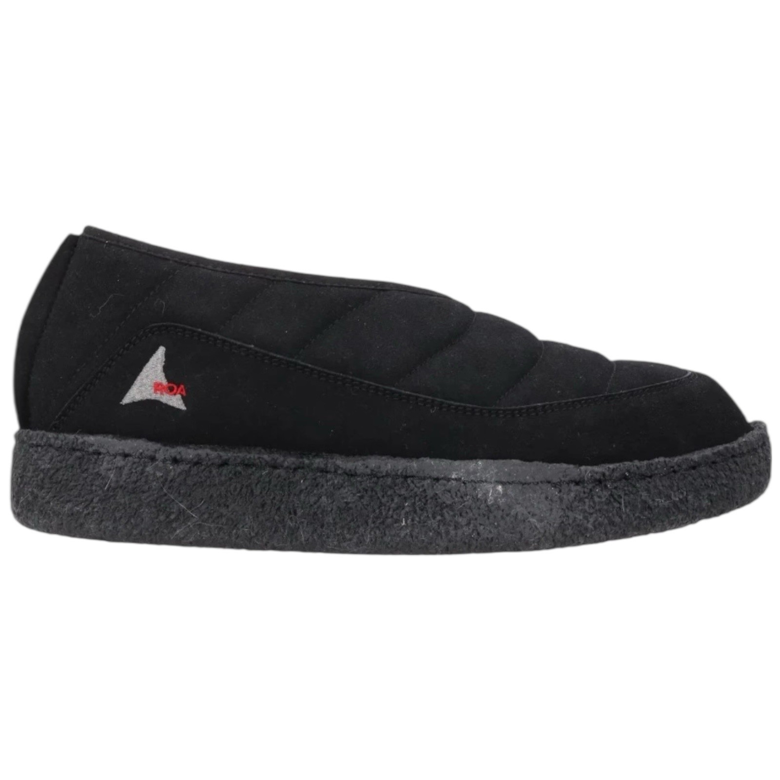 ROA HIKING Mens House Shoe Sneakers Black Comfort Mid Top Slip On UK 10 RRP 200