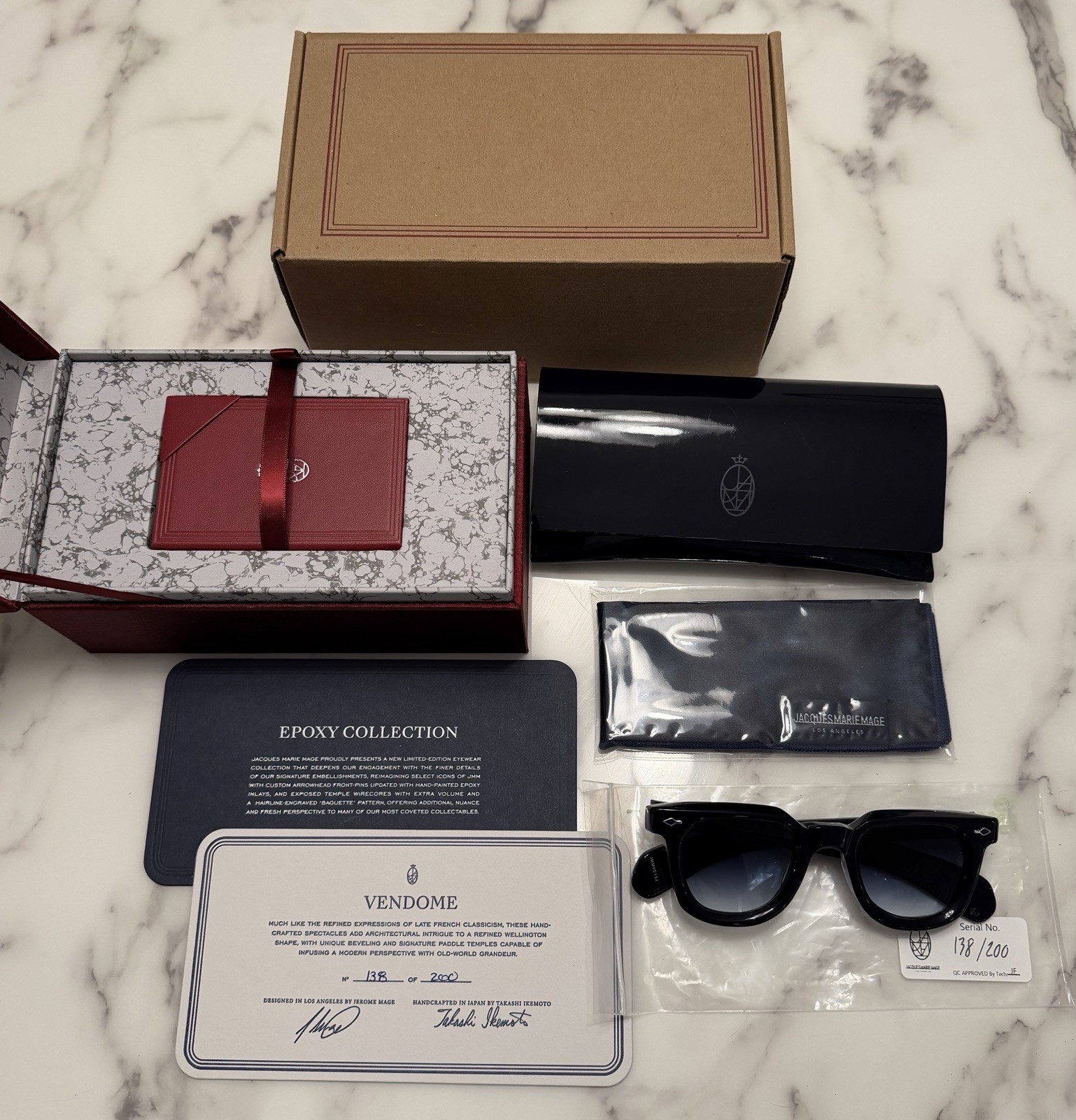 Jacques Marie Mage Vendome Sunglasses Epoxy Edition Limited 200