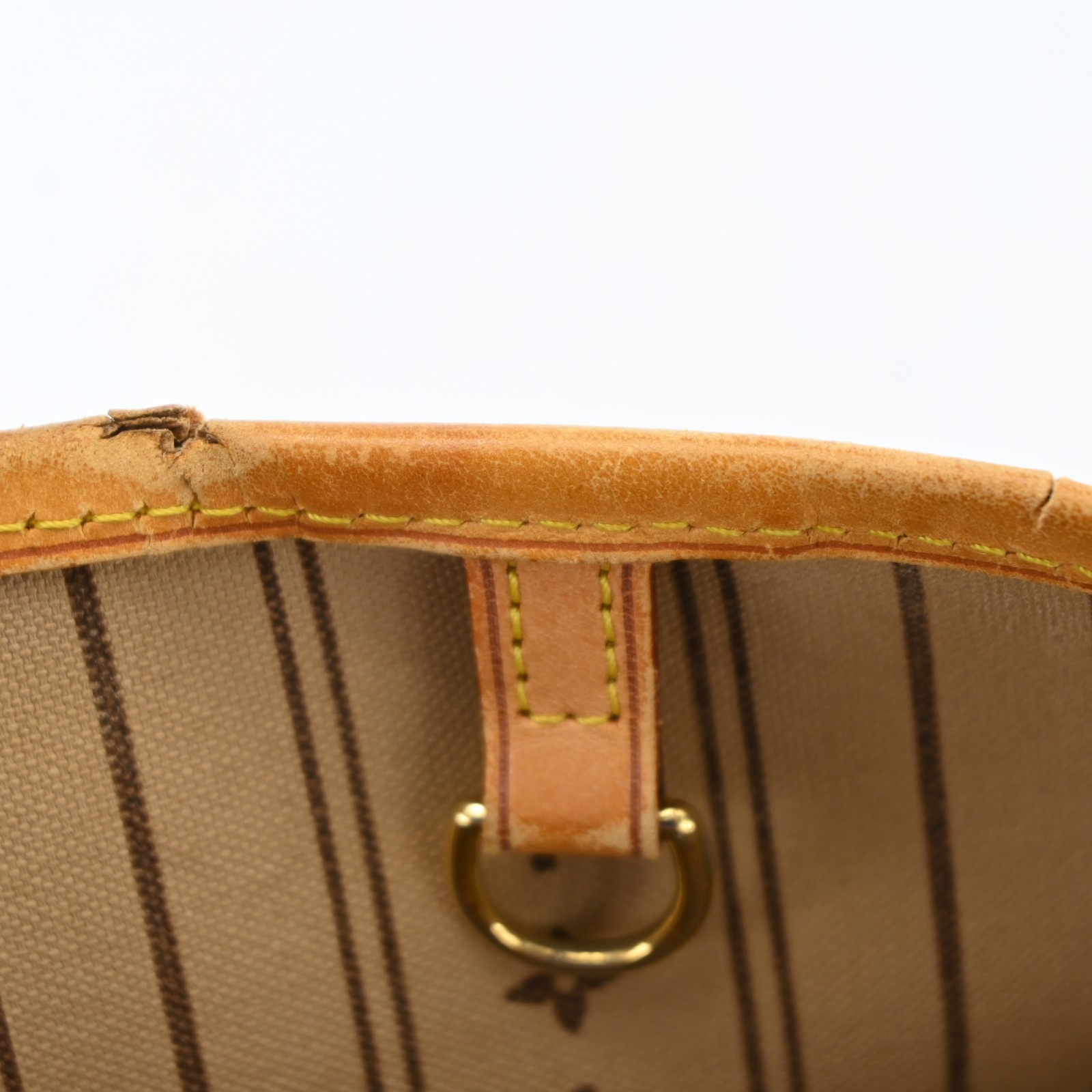 Louis Vuitton Monogram Neverfull MM Leather Fabric Brown Tote bag B2202SA803