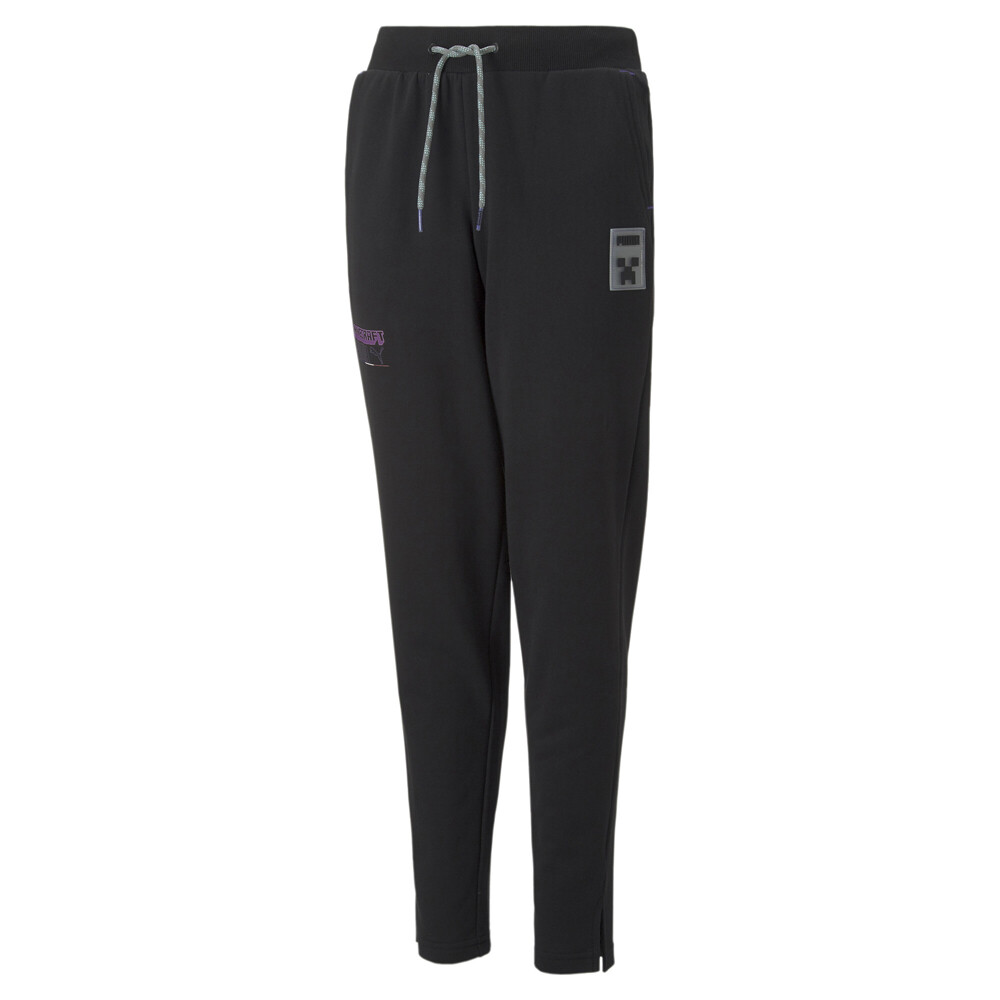 PUMA Minecraft X Sweatpants Mens Black Casual Athletic Bottoms 67036401