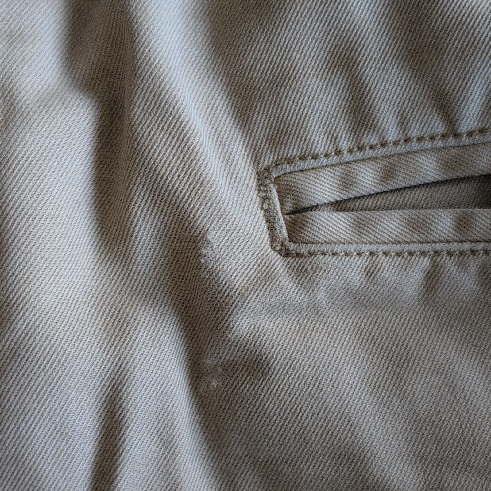 Alex Mill Beige Cotton Twill Chino Pleated Cropped Drop Crotch 31