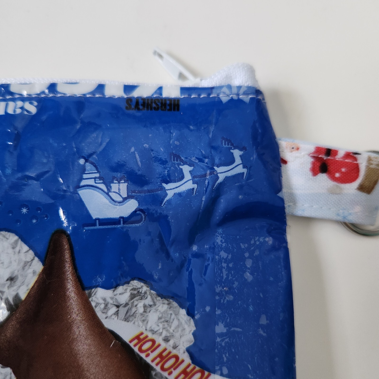 Hershey Kisses Santa Hat Milk Chocolates Homemade Bag ( Christmas)