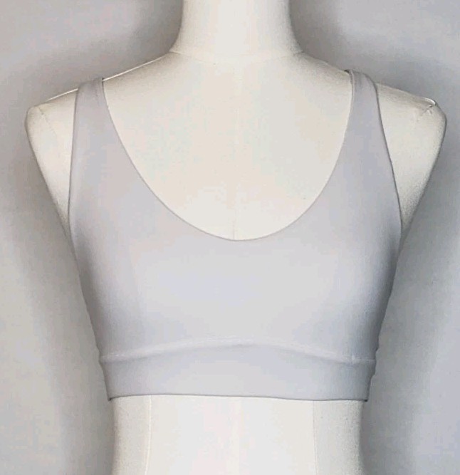ATHLETA WOMEN’S STRAPPY CRISS-CROSS BACK TANK WHITE 12 1/2 IN ACROSS CHEST