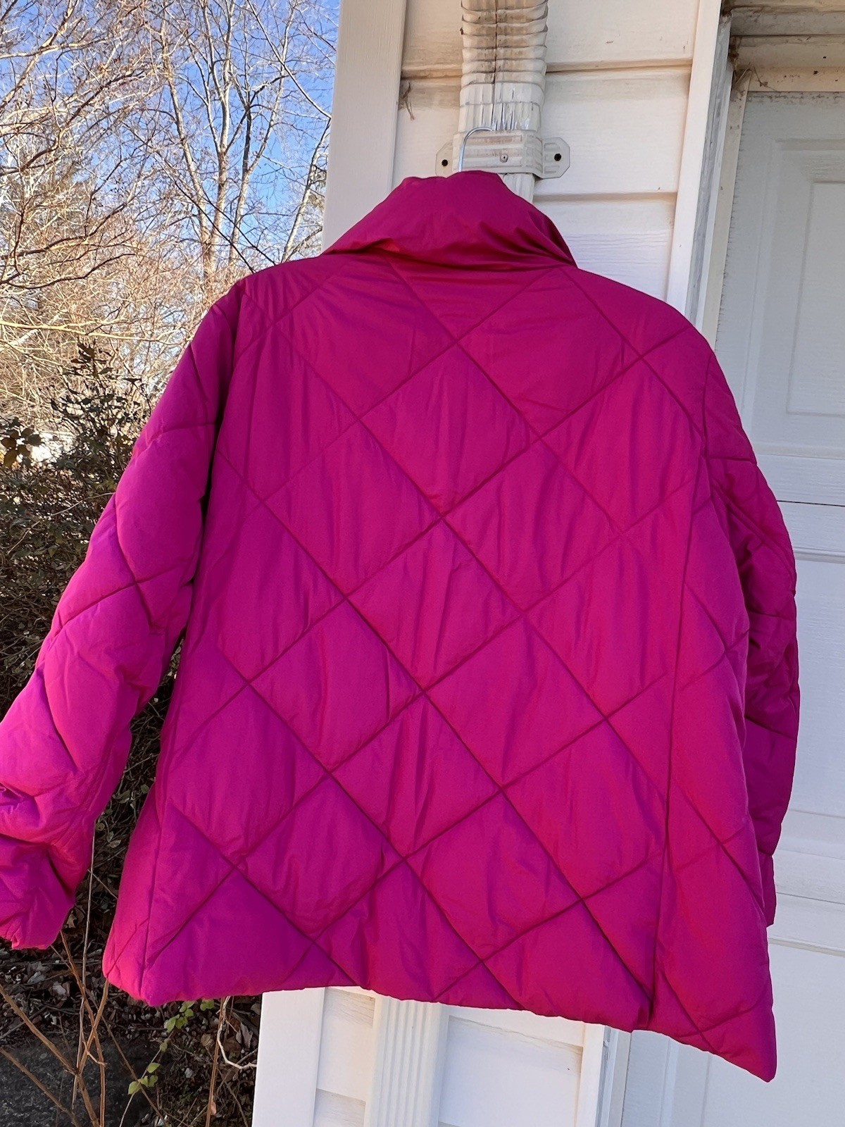NWT Talbots Super Cozy Magenta Down Alternative Jacket With Pockets 2X