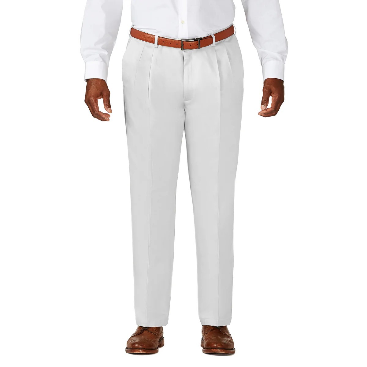 Men’s Haggar String Pleated Pants 54 x 32 Classic Fit Comfort Waistband Xcellent