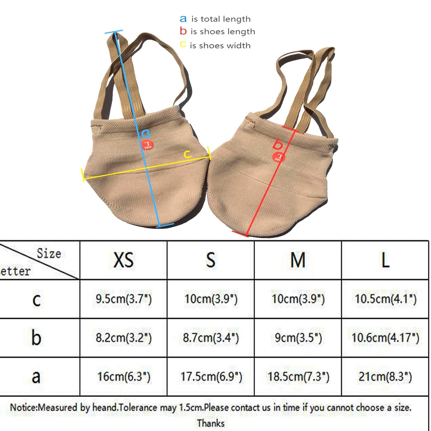 Half Toe Shoe Knitted Cotton Ballet Shoes/Ballet Slippers for Rhythmic Gymnas…