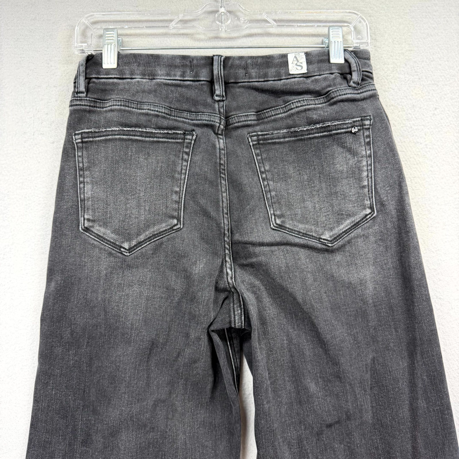 Altar’d State Jeans Womens 28 Dark Gray Denim Pants Wide Baggy Frayed Raw Hem