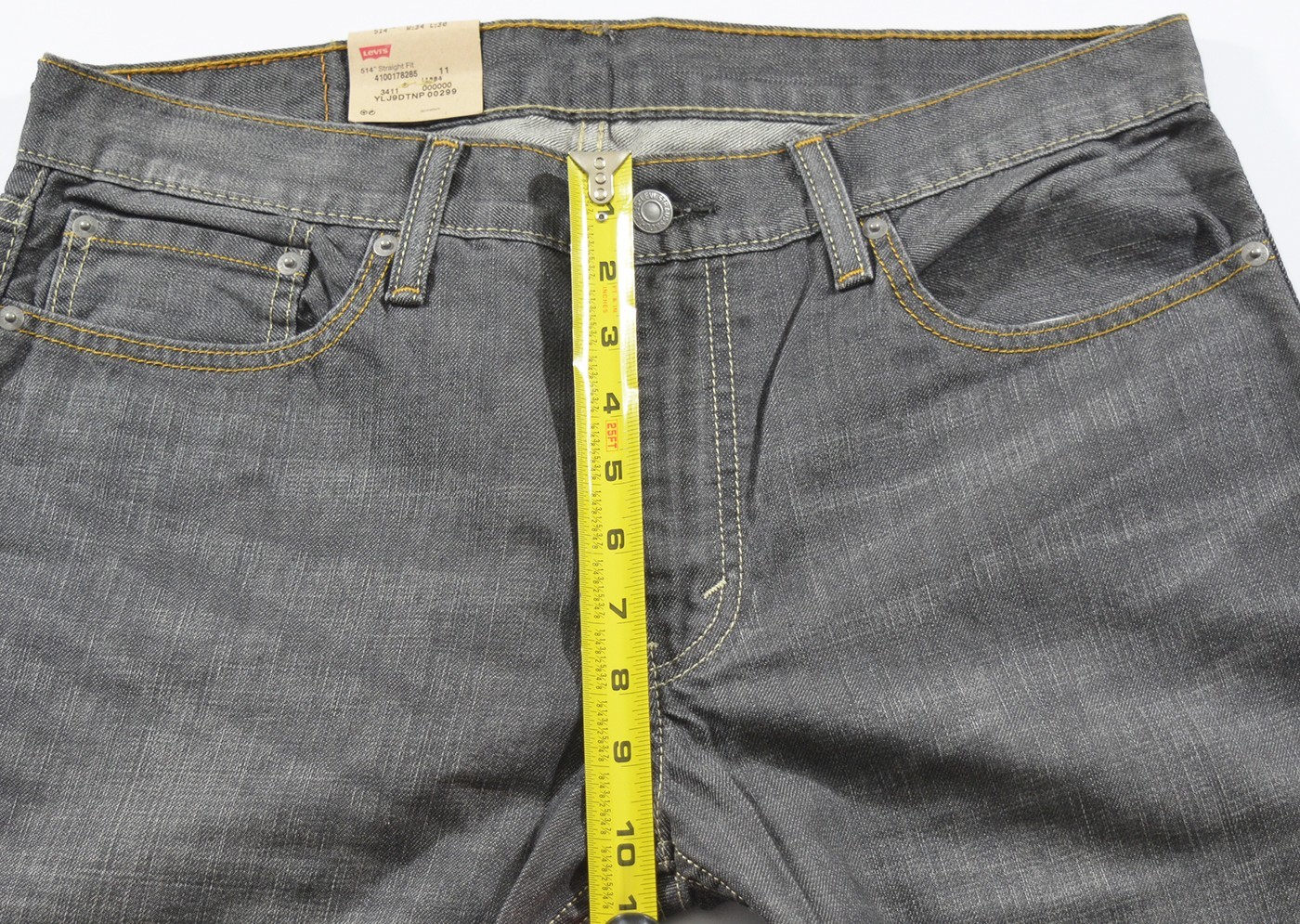 NWT Levi’s 514 Straight Fit Men’s Gray Denim Jeans 34 x 30