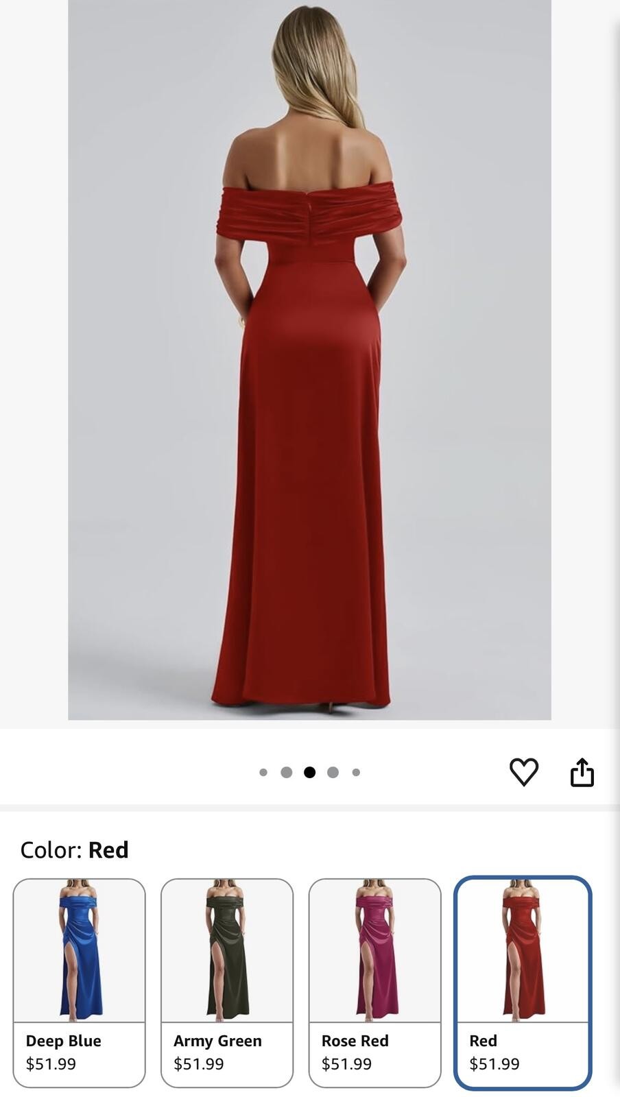 Viral OYS Off Shoulder Formal Dress