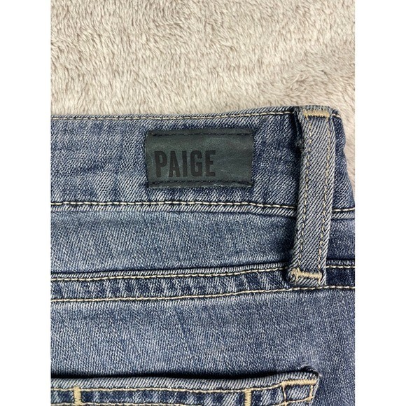 PAIGE Verdugo Crop Jeans Size 29/30 Nadeen Blue Skinny Mid Rise Stretch Women