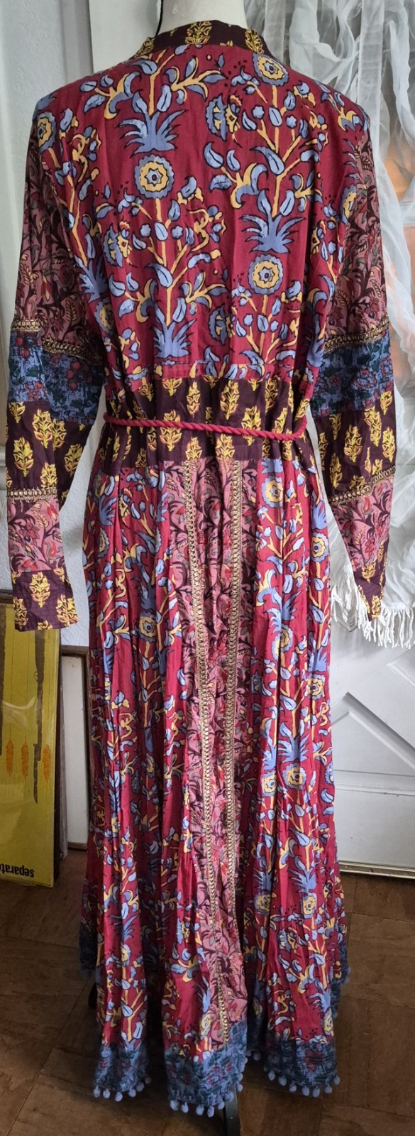 Soft Surroundings Women’s Carmela Maxi Dress Size 18 In Garnet Boho