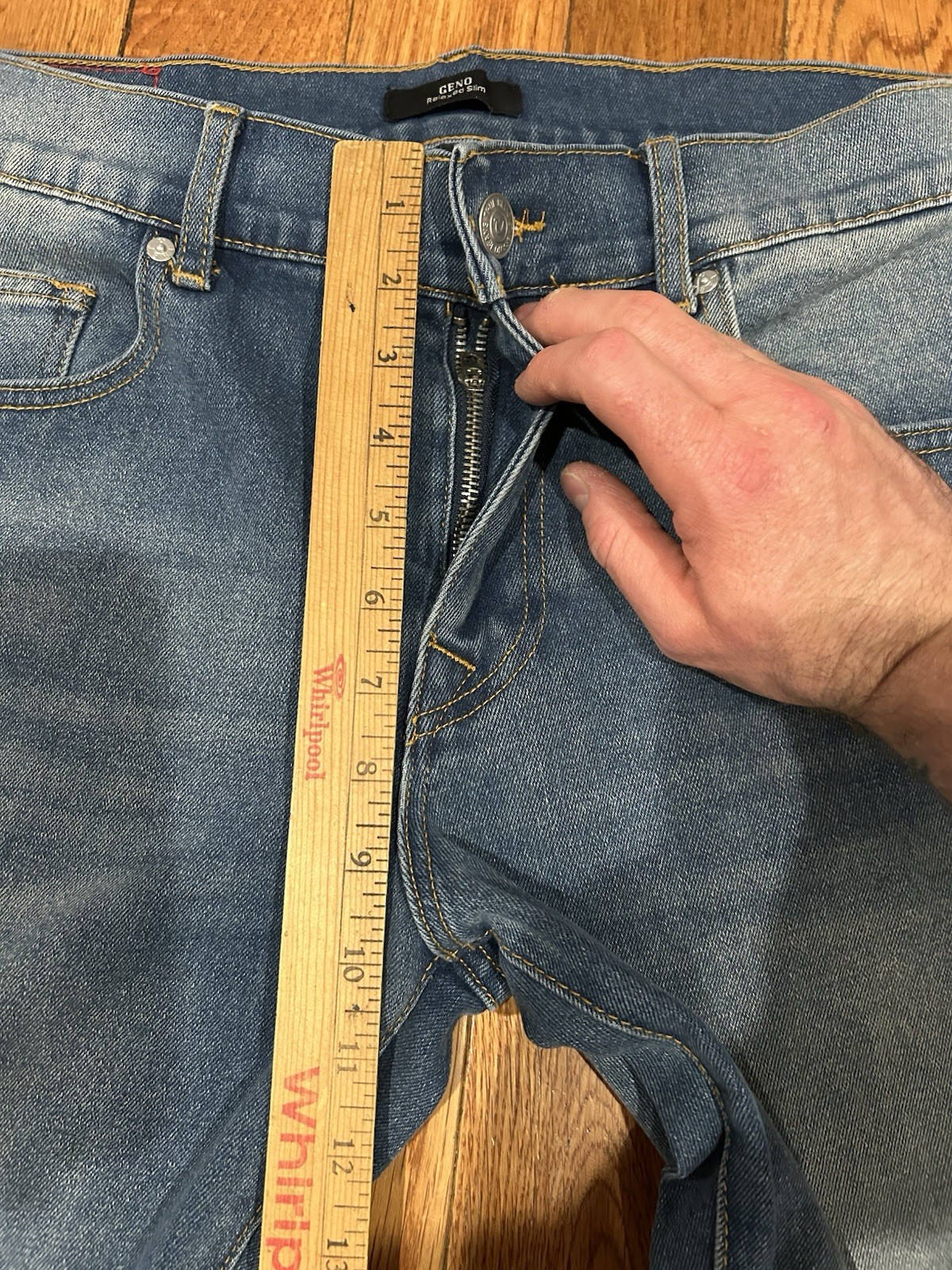 True Religion Geno Relaxed Slim Jeans Mens 33 Blue Denim Stretch Low Rise Y2K