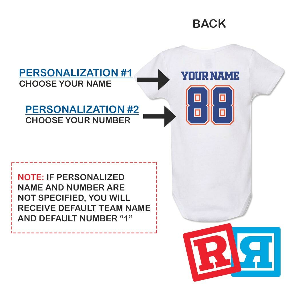 Personalized Florida Gators Gerber Baby Onesie® Cotton White Custom Bodysuit