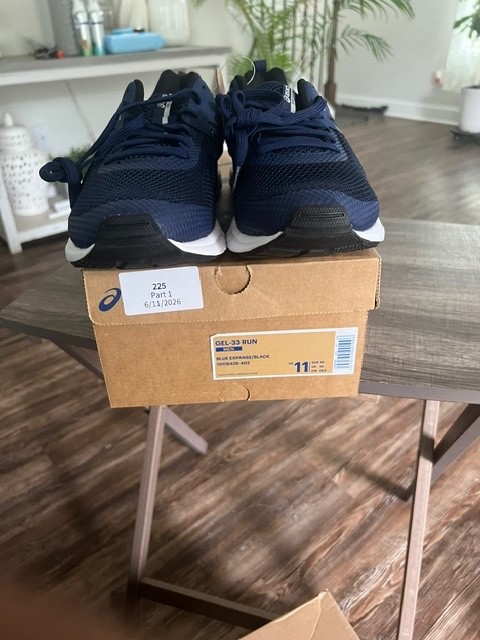 Size 11 – Asics Gel 33 Run Blue Expanse / Black