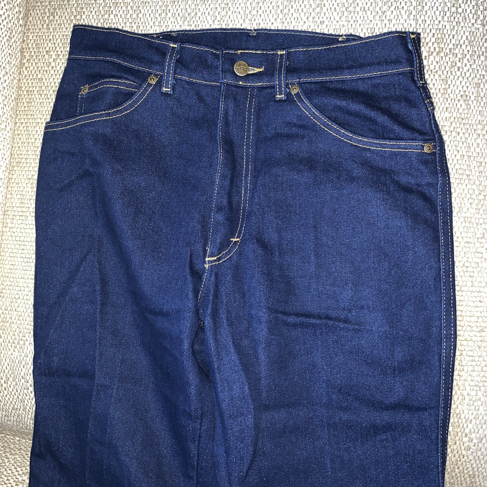 Vintage Lee Jeans Mens 32×32 Blue Denim Cotton Straight Leg Medium Wash Workwear