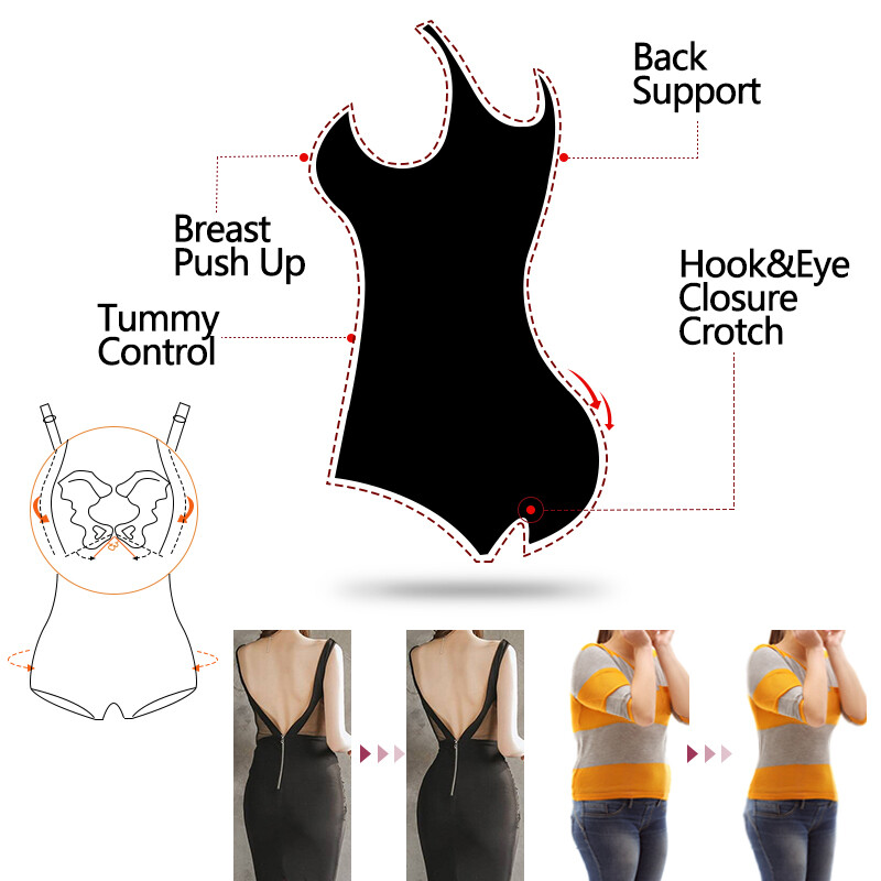 Fajas Colombianas Reductoras Levanta Post Surgery Slimming Girdle Body Shaper FK