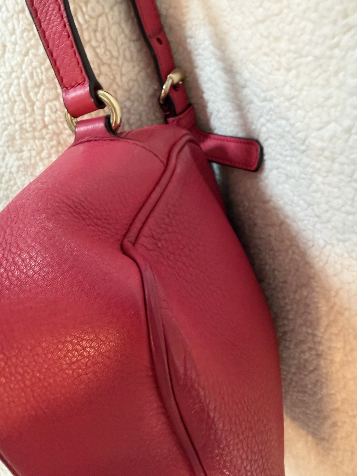 Gucci Soho Disco Pink Pebbled Crossbody Camera Bag Logo Tassel Zip Dust Bag COA
