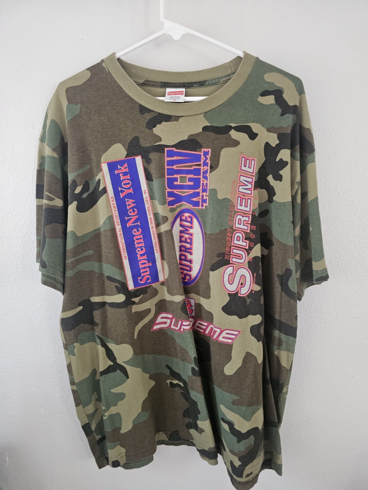 Supreme Multi Logos Tee X-Large FW21 Authentic Camo