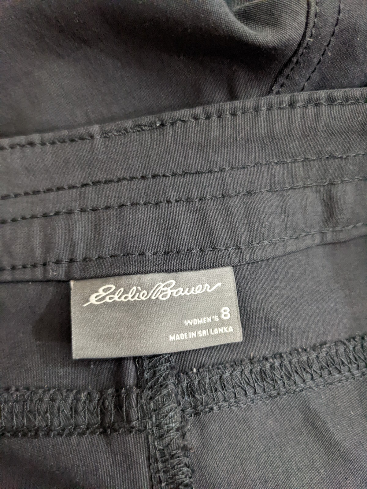 Eddie Bauer Womens Rainier Capri Hiking Nylon Spandex Travel Pants Stretch sz 8