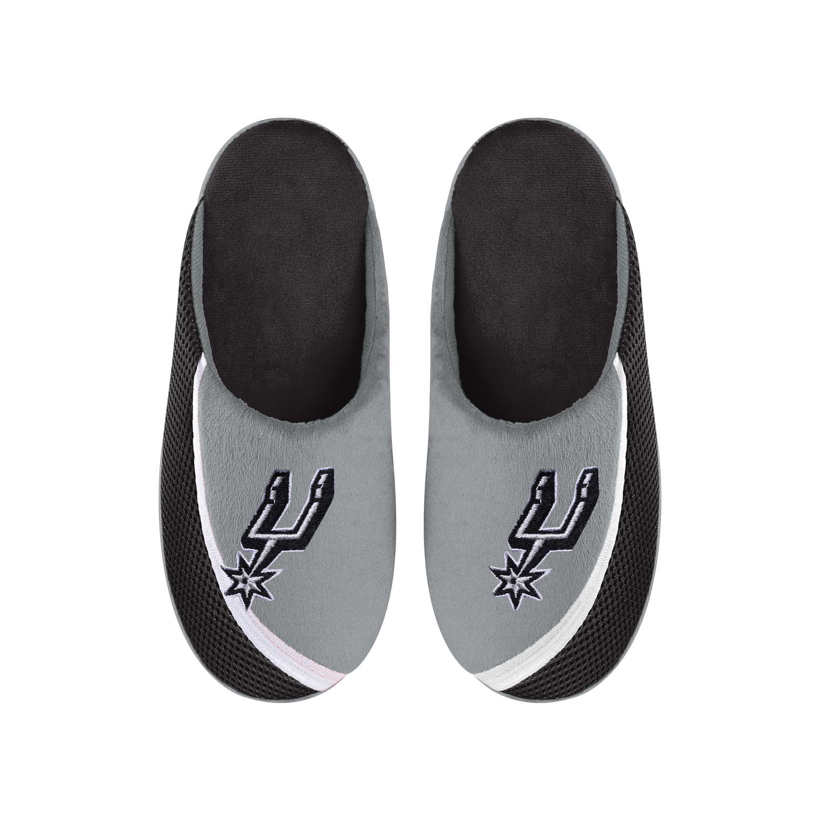 FOCO NBA Men’s San Antonio Spurs 2022 Big Logo Color Edge Slippers