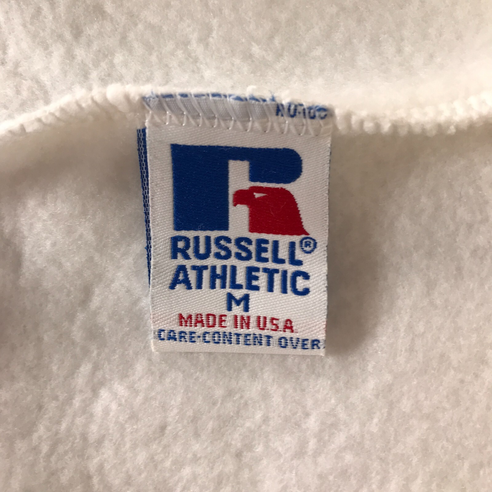 Vintage Russell Athletic Sweatpants Mens Medium Thick White Blank 50/50 USA Made
