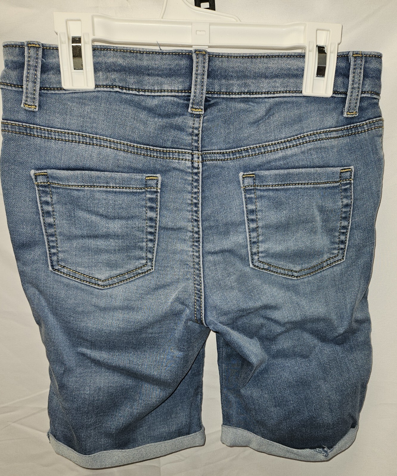 Cat And Jack Girls Bermuda Shorts Large 10/12 Adjustable Waist, Super Stretch